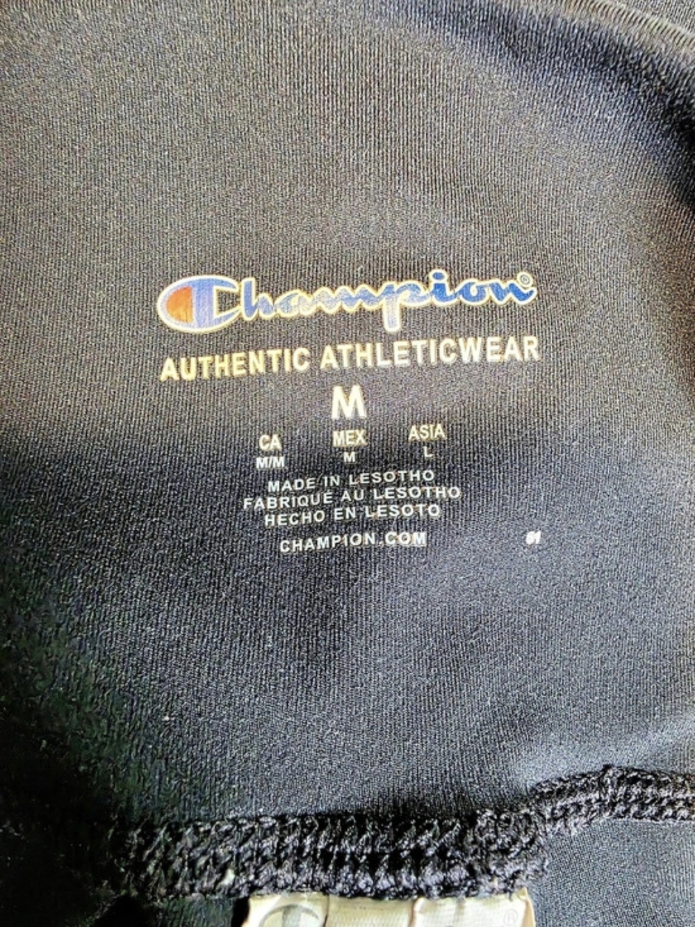 Champion High-Rise Bike Shorts Black Size Medium - Picture 4 of 4